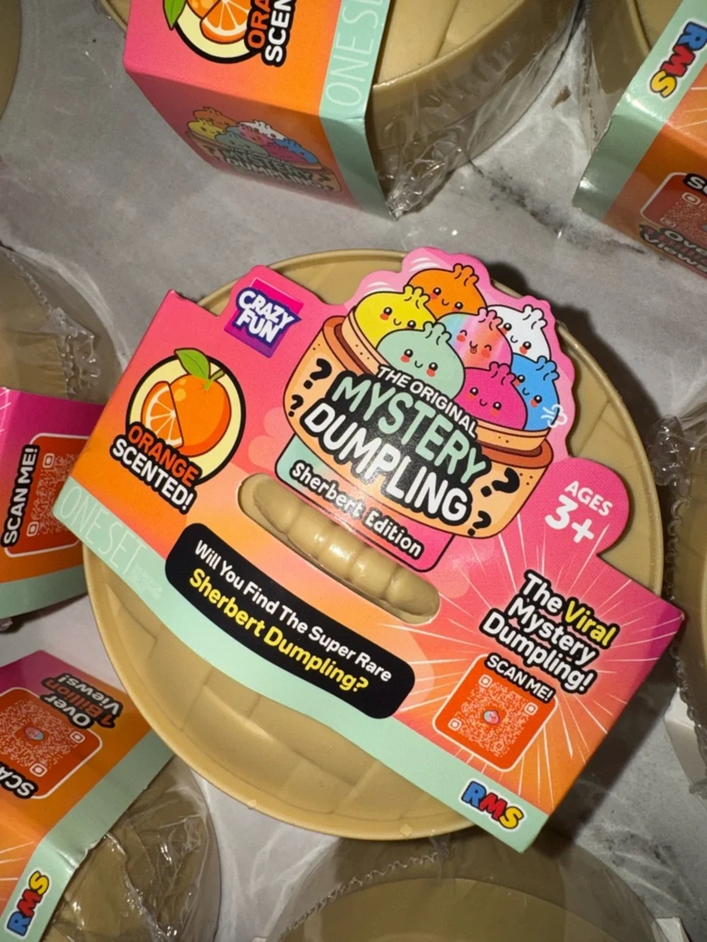 RMS mystery dumpling Sherbert Edition Orange Scented Surprise Toy